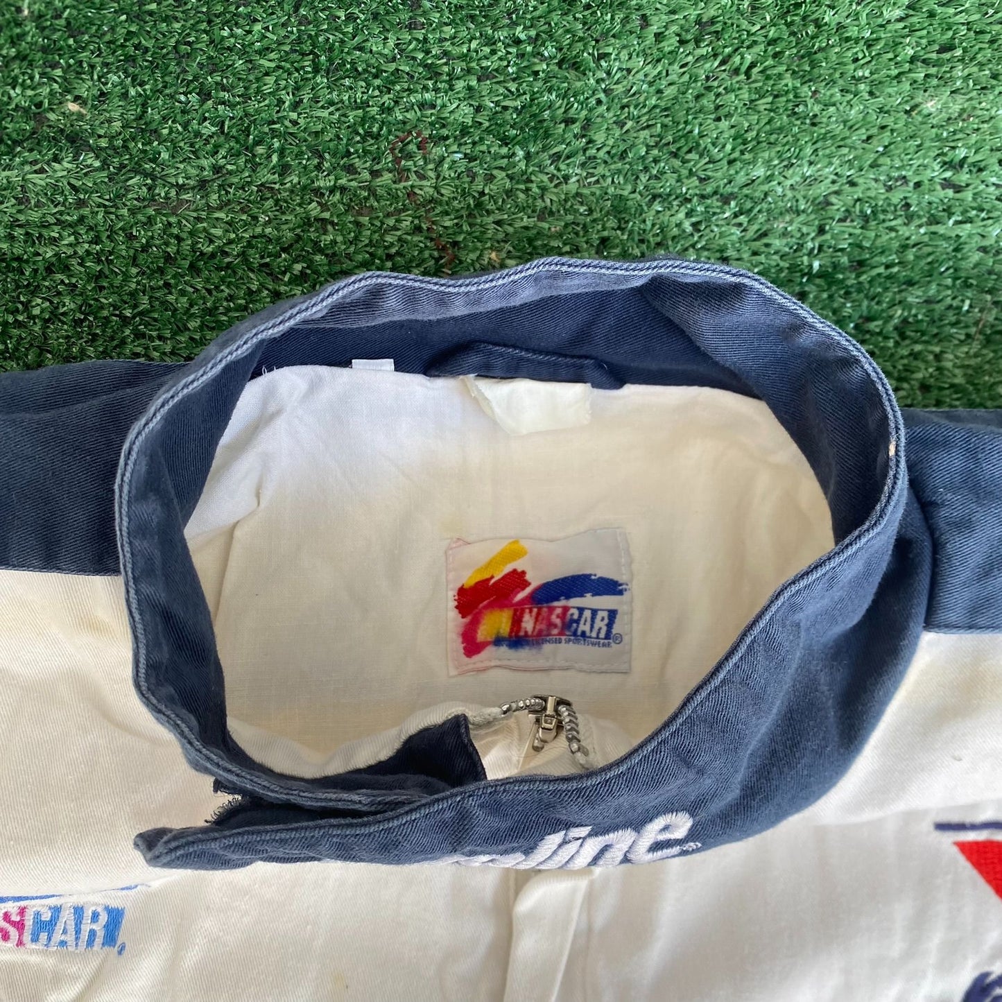 Vintage 90s Valvoline Cummins Racing Jacket NASCAR Bomber