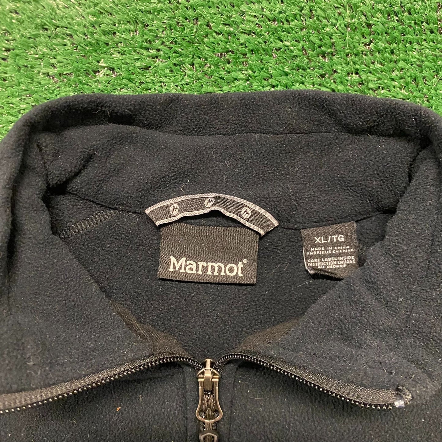 Marmot Black Full Zip Fleece Outdoors Hiking Jacket