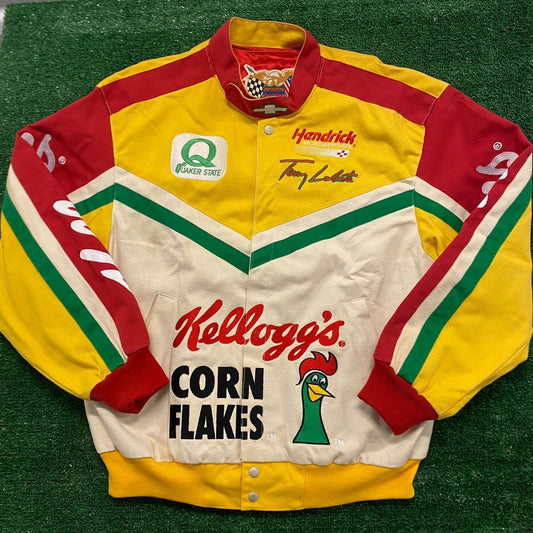 Jeff Hamilton Corn Flakes Vintage NASCAR Racing Jacket