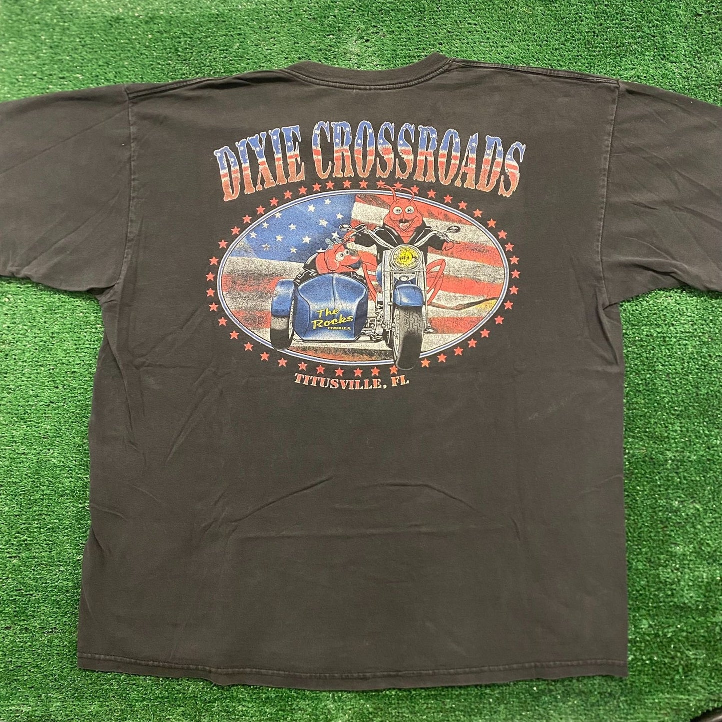 Dixie Crossroads Shrimp Vintage American Biker T-Shirt