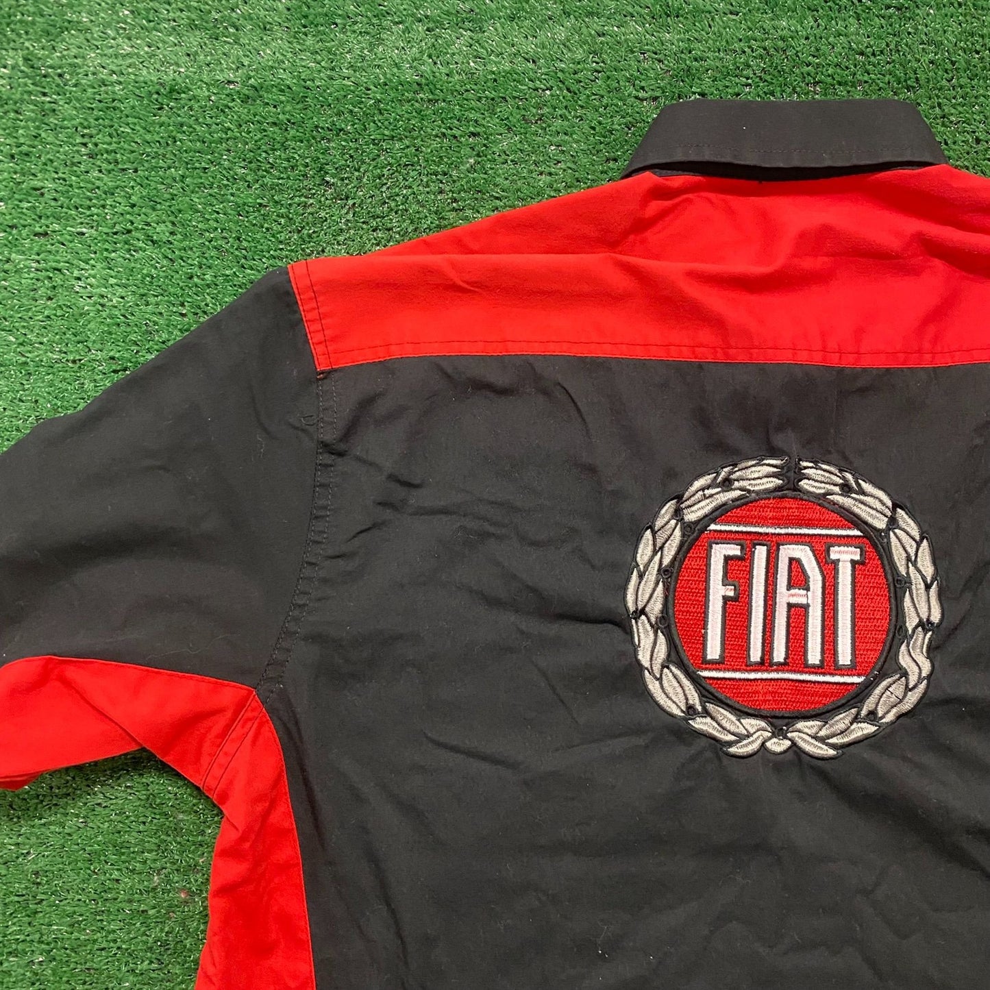 Vintage Y2K Fiat Racing Team Logo Essential Work Shirt