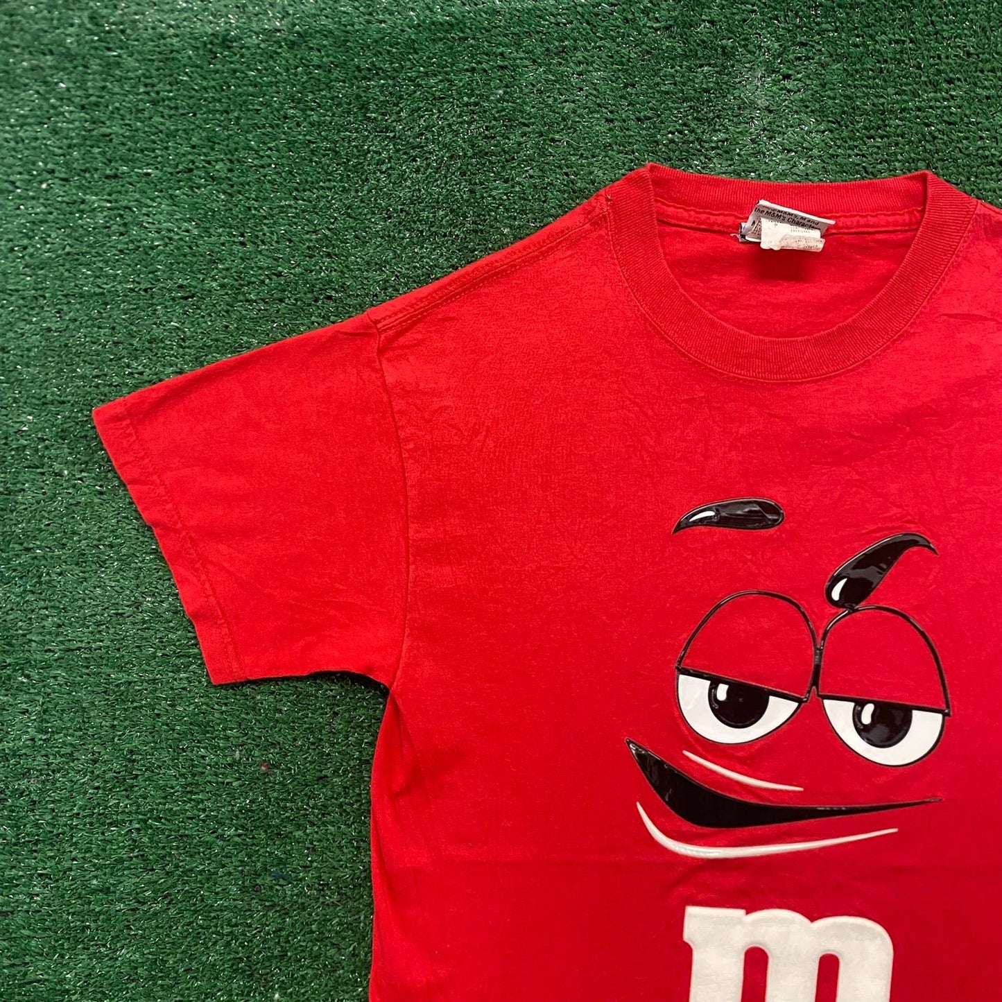 Vintage Y2K Essential Red M&M's Chocolate Candy T-Shirt