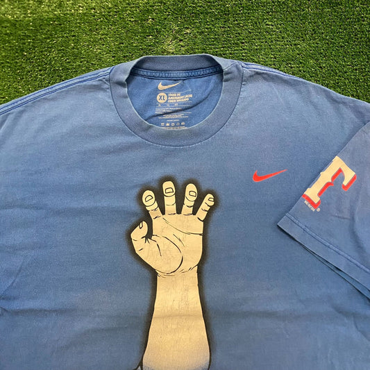 Nike Texas Rangers Baseball Vintage MLB Sports T-Shirt