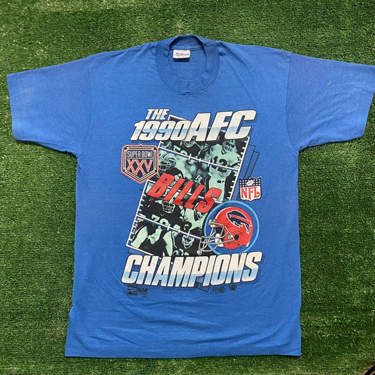 Vintage 90s Essential Buffalo Bills Single Stitch Sports Tee
