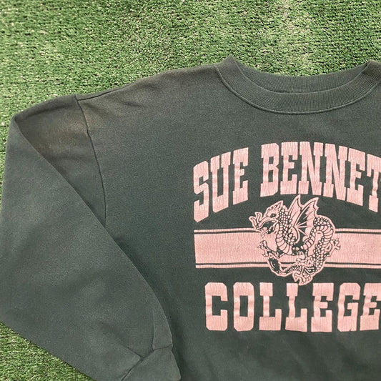 Vintage 90s Sue Bennett Dragons College Sports Crewneck