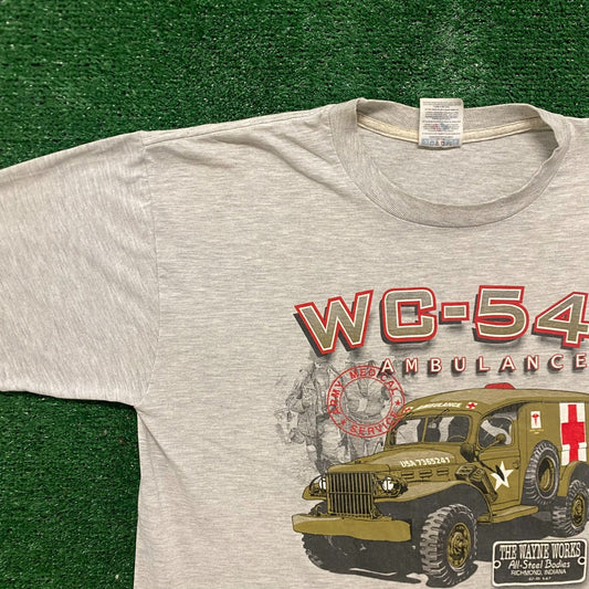 Vintage Y2K WC-54 Army Ambulance Essential Military Tee