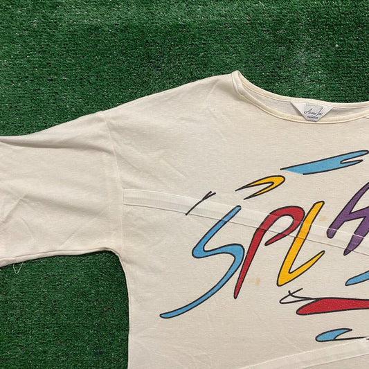 Vintage 70s 80s Splash Shirt Single Stitch Cut Sew Tee