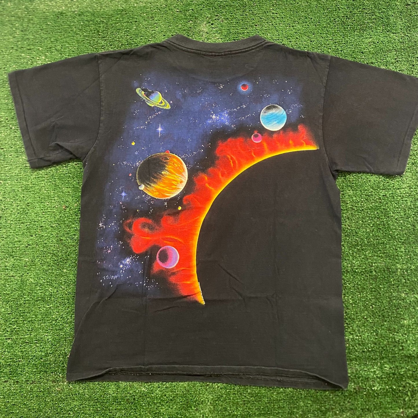 Vintage 90s Solar System Planets Single Stitch T-Shirt