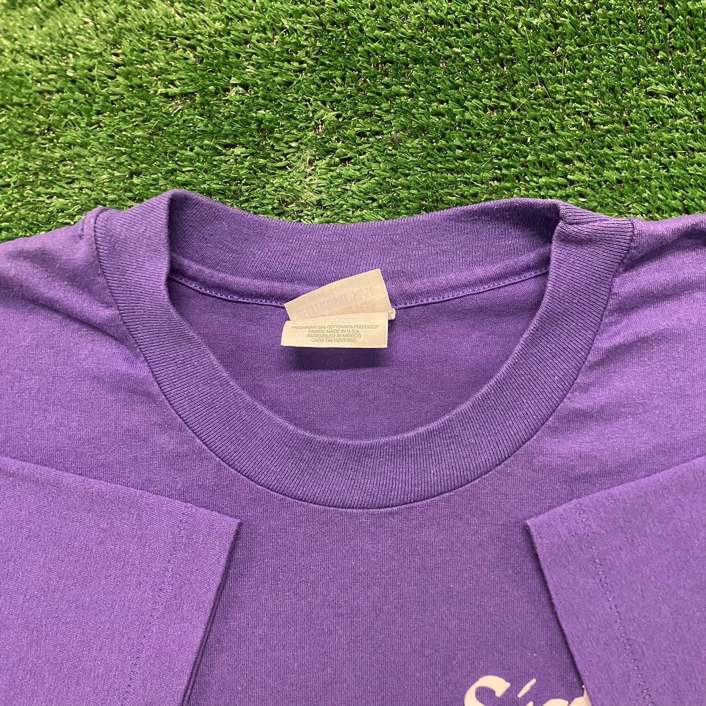 Vintage 90s Purple Sister Quote Single Stitch Baggy Tee