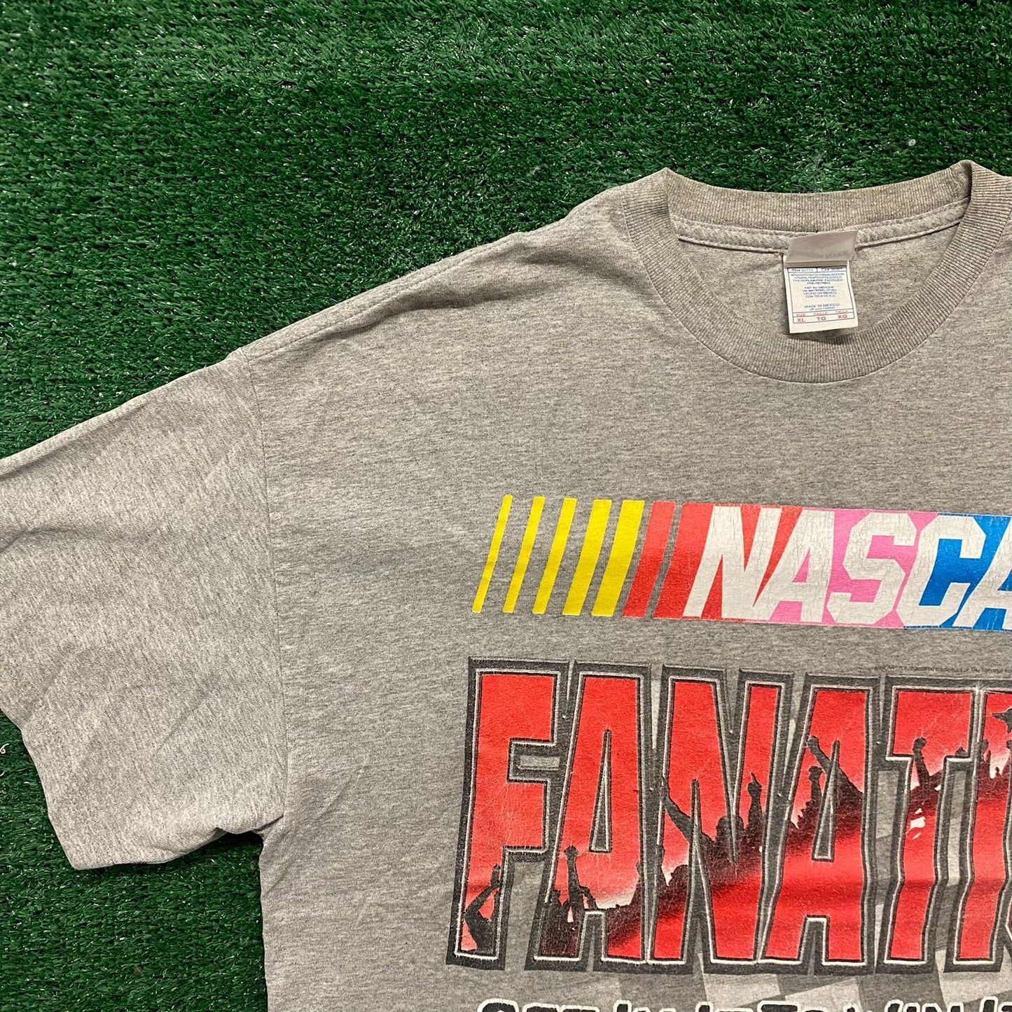 Vintage Y2K NASCAR Fanatic Shirt Auto Racing Logo Tee