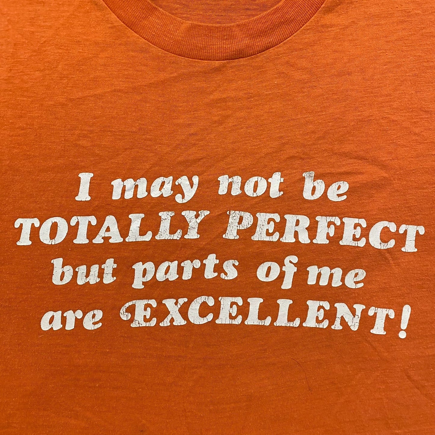 Vintage 80s Totally Perfect Funny Quote Single Stitch Tee