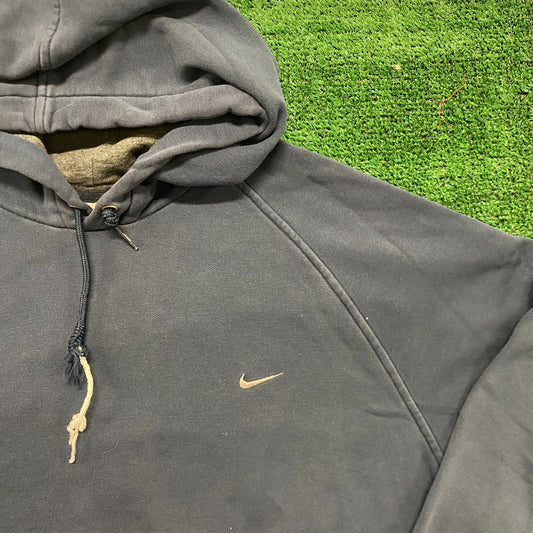 Vintage Y2K Nike Swoosh Sun Faded Baggy Essential Hoodie