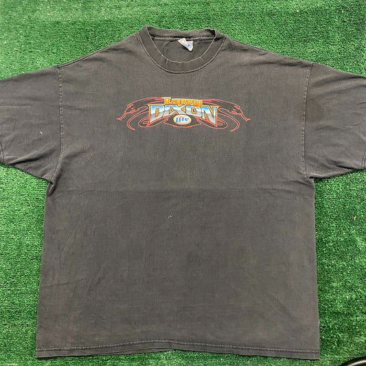 Vintage 90s NHRA Miller Drag Racing Sun Faded Baggy T-Shirt