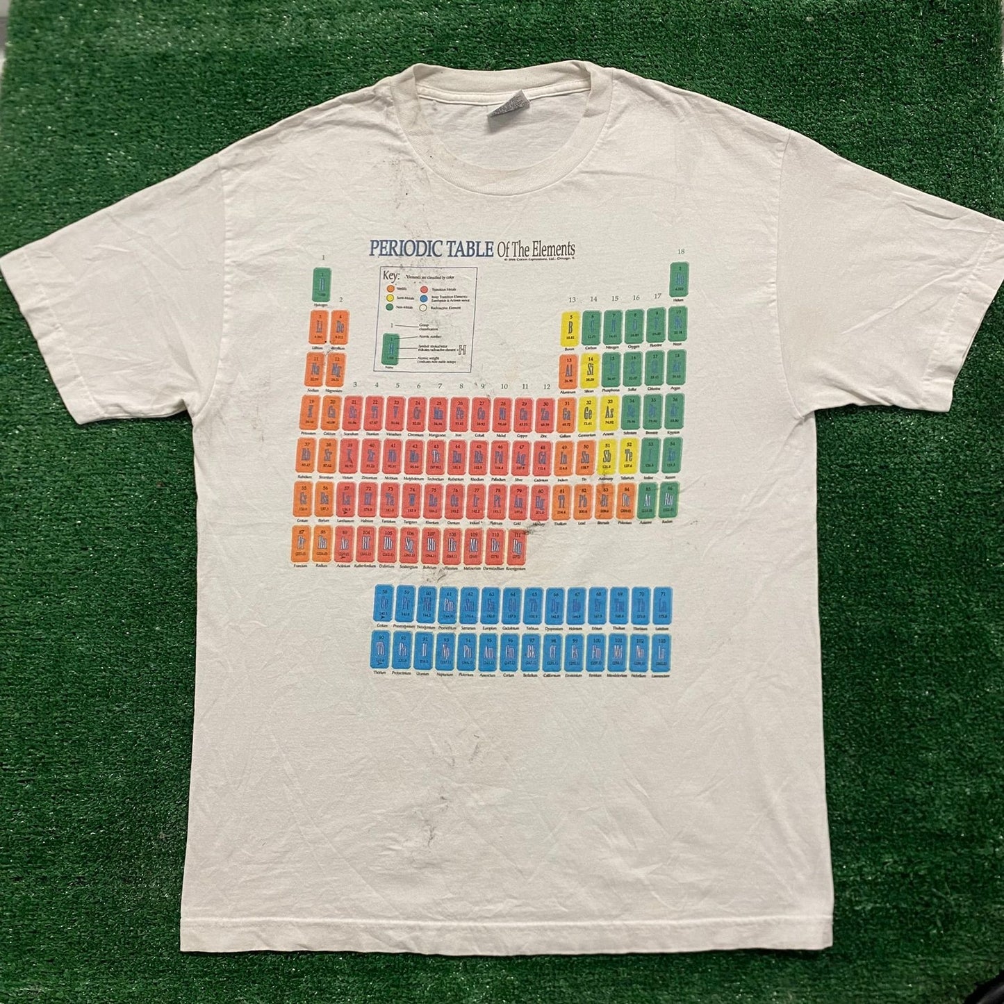 Vintage Y2K Essential Periodic Table Science Graph T-Shirt
