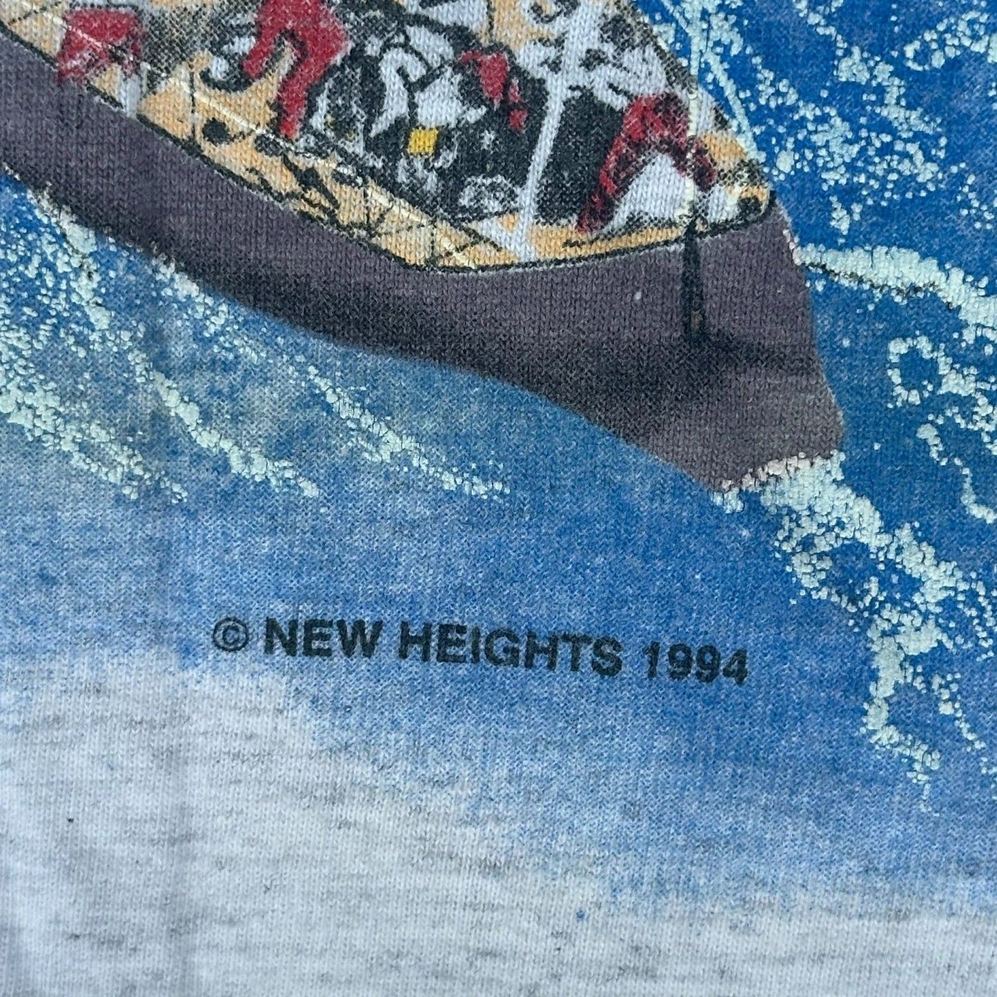 Vintage 90s Sailboat Seagull T-Shirt Gray L Single Stitch Nautical Coastal 1994