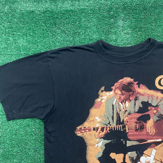 Vintage 90s Nirvana Kurt Cobain Punk Grunge Rock Band Tee