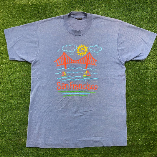 Vintage 90s Essential San Francisco California Single Stitch T-Shirt