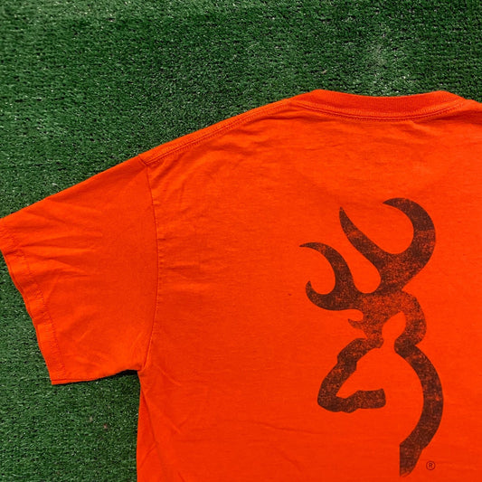 Vintage Y2K Browning Logo Essential Hunting Guns Tee