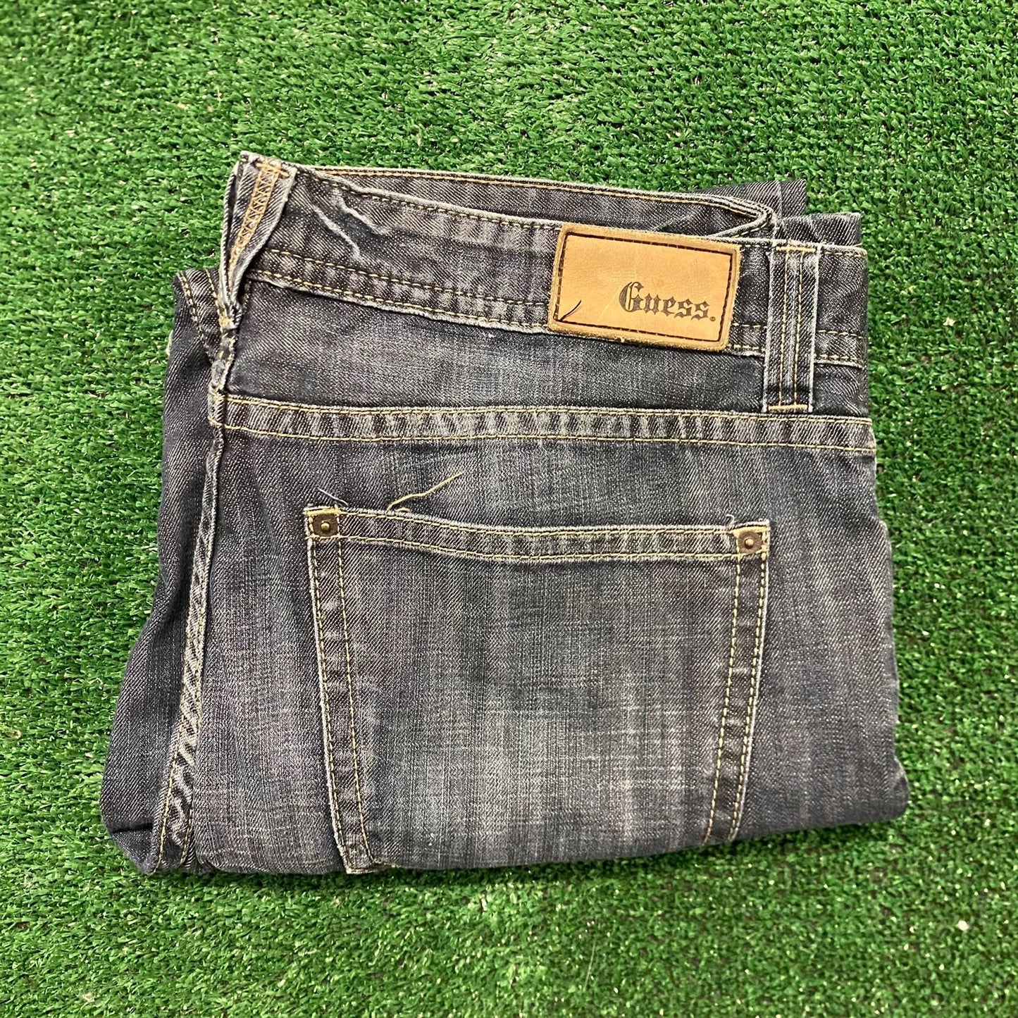 Guess Relaxed Faded Vintage Denim Jeans Pants