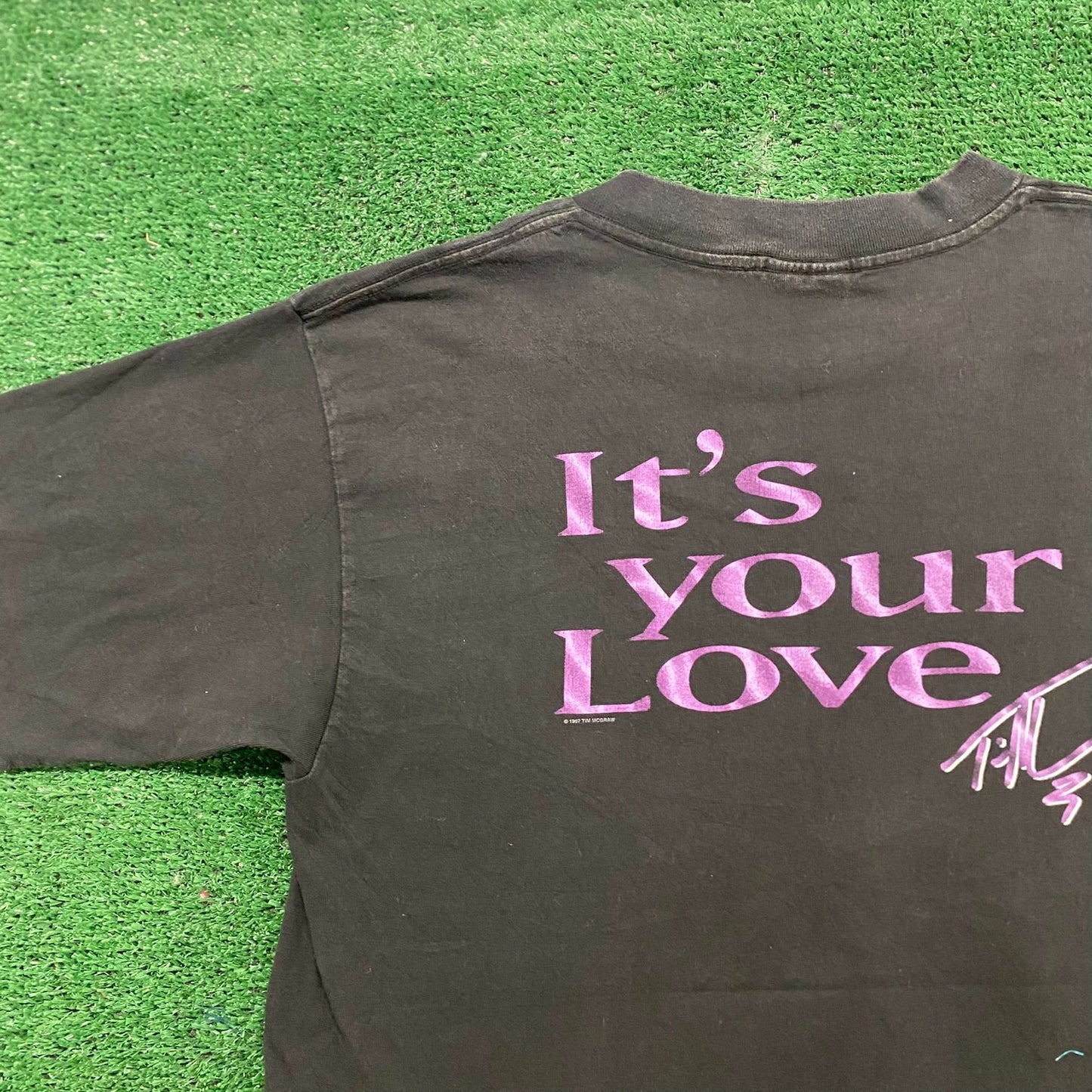 Vintage 90s Essential Tim McGraw Love Country Band T-Shirt