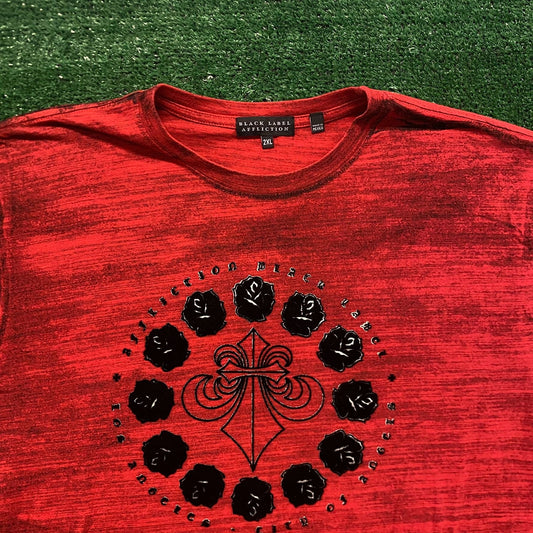 Affliction Black Label Roses Vintage Goth Punk T-Shirt