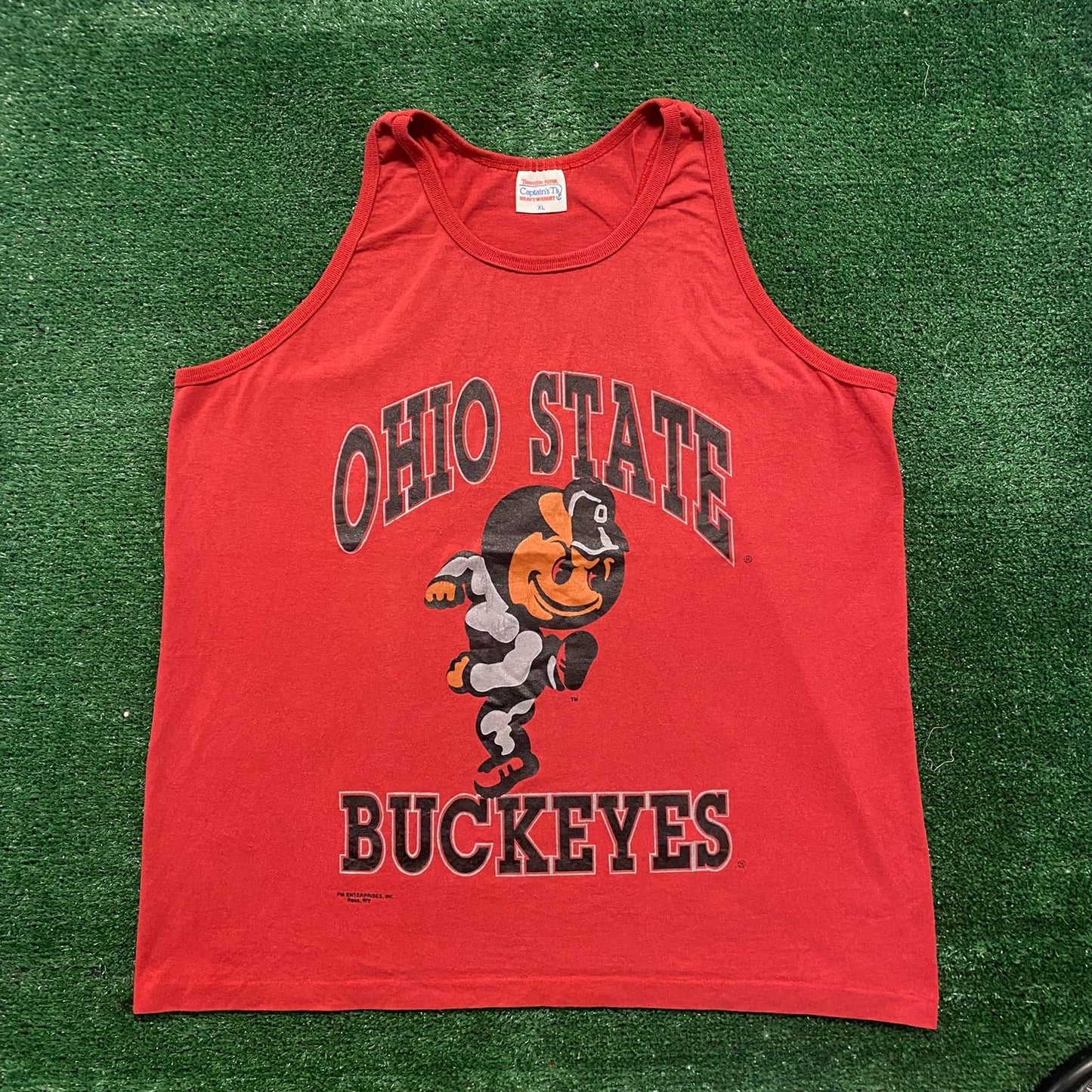 Vintage 80s Ohio State Buckeyes College Single Stitch Tank