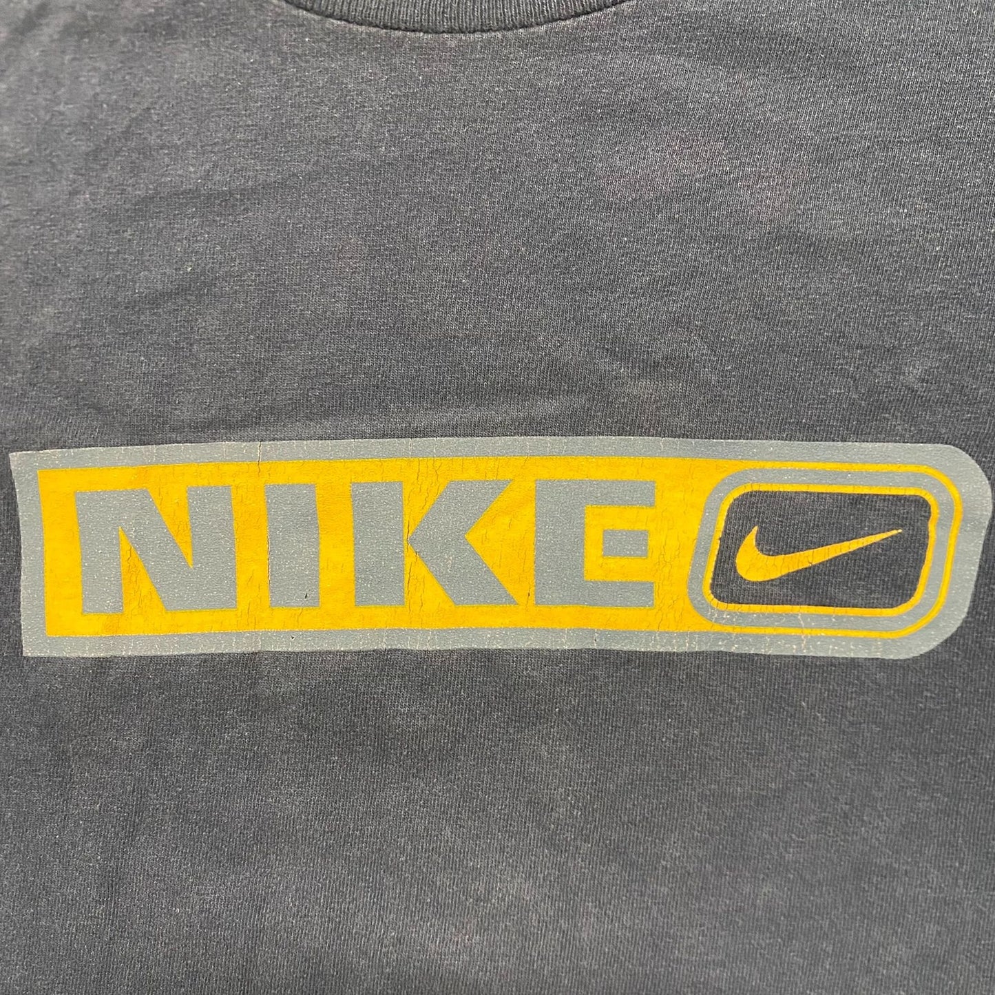 Vintage Y2K Nike Swoosh Logo Long Sleeve Sun Faded Baggy Tee