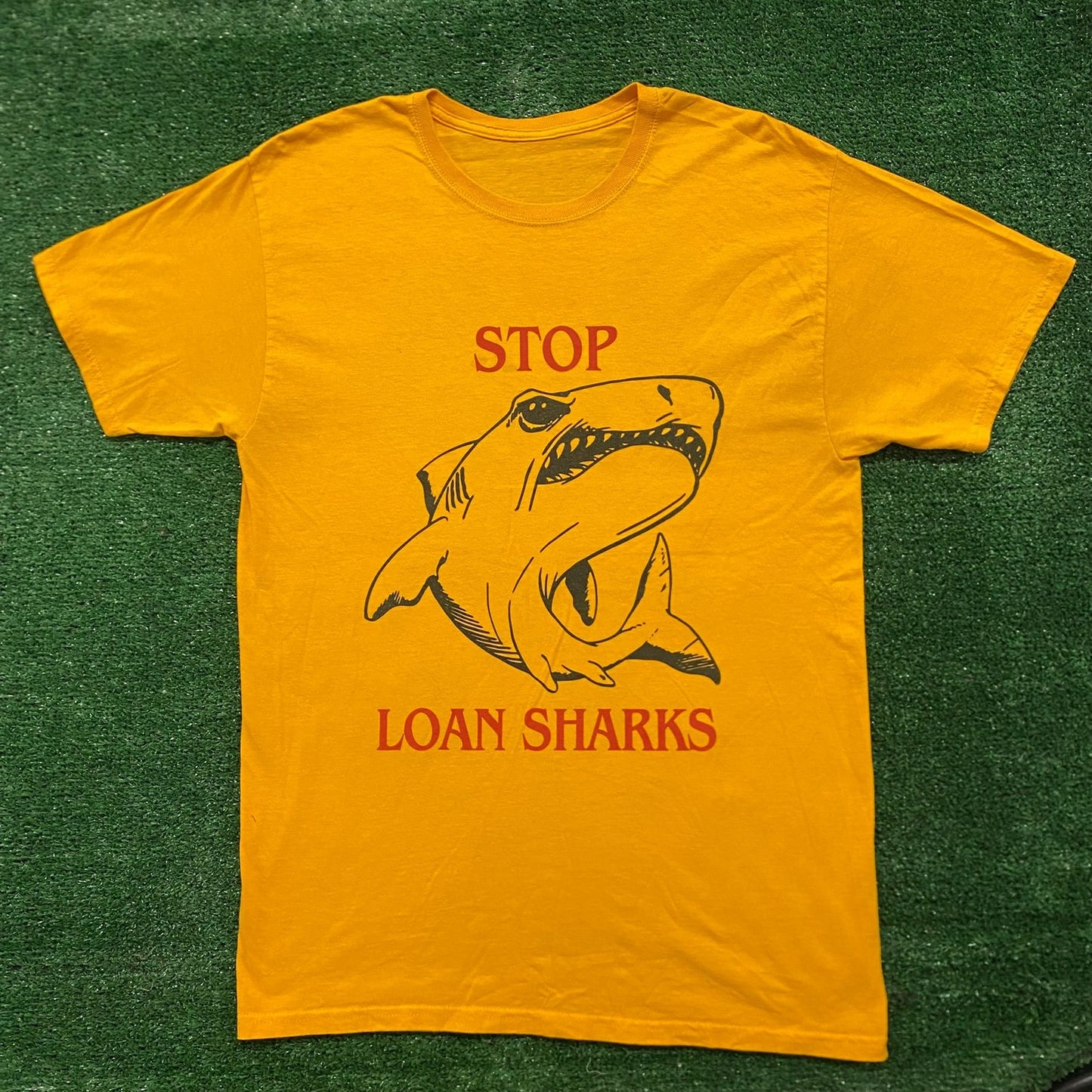 Vintage Y2K Stop Loan Sharks NACA Essential Punk T-Shirt