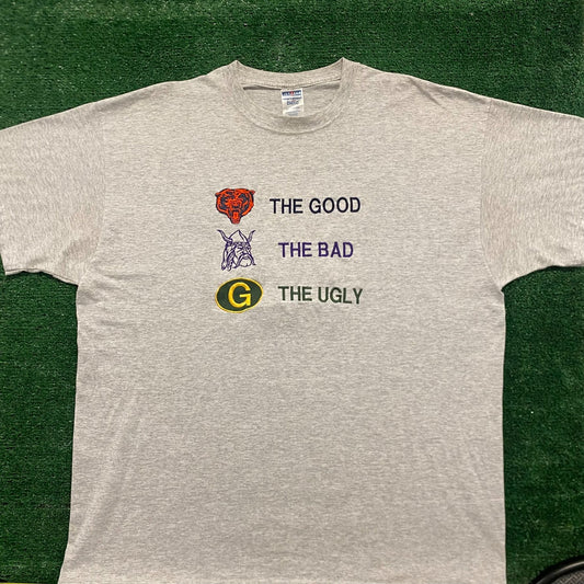 Vintage 90s Chicago Bears Football Baggy NFL Sports Tee