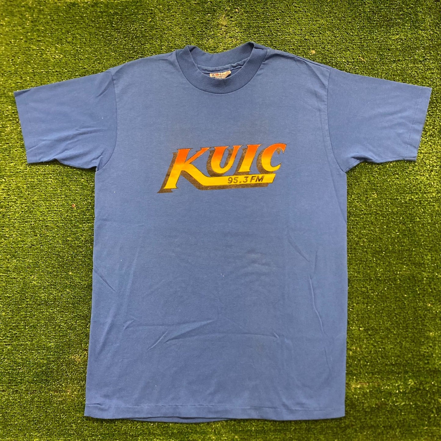 KUIC 95.3 FM Radio Station Vintage 80s Music T-Shirt