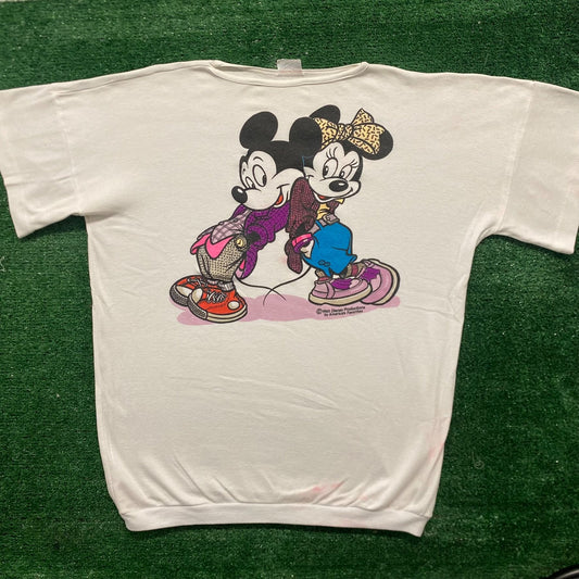 Vintage 80s Mickey Minnie Mouse Shirt Single Stitch Cartoon