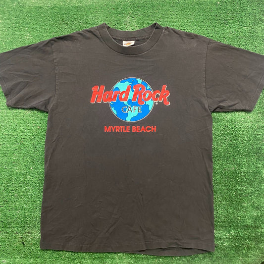 Vintage 90s Hard Rock Earth Myrtle Beach Single Stitch Tee