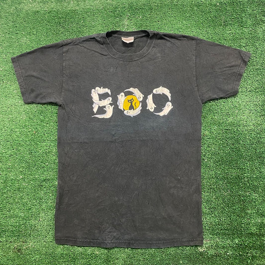 Vintage 90s Ghosts Boo Halloween Grunge Punk Sun Faded Tee