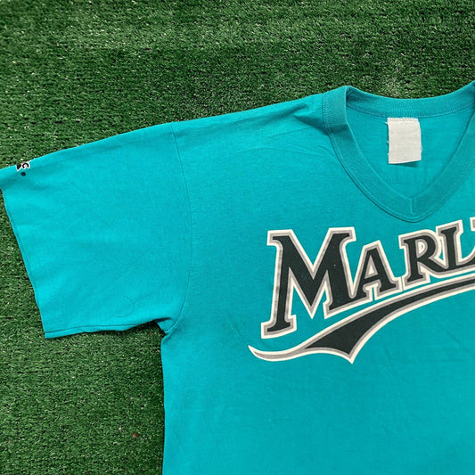 Vintage 80s Florida Marlins Baseball Single Stitch T-Shirt