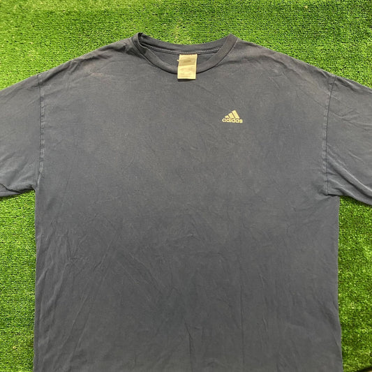 Vintage Y2K Adidas Logo Sun Faded Baggy Athletic Tee