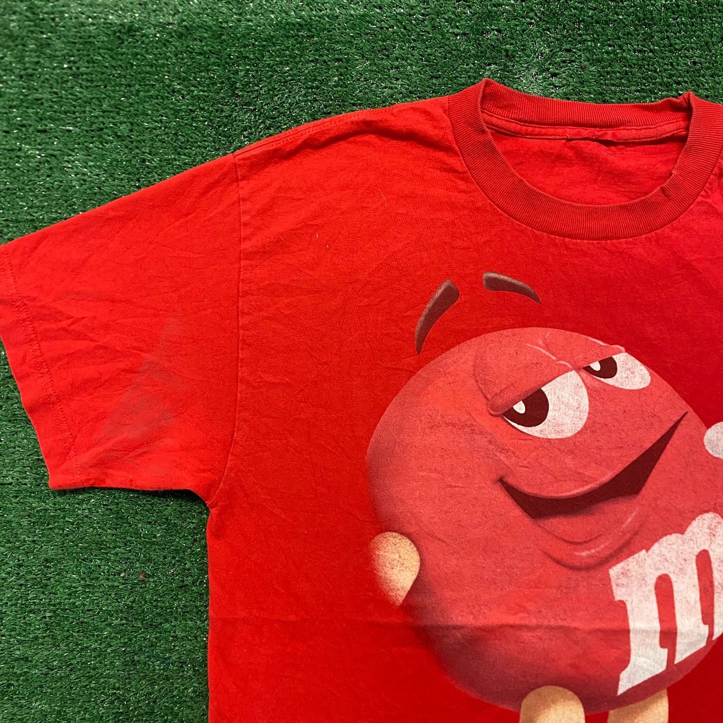 Vintage Y2K Essential Red M&Ms Chocolate Candy T-Shirt