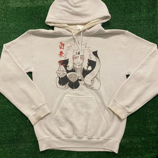 Vintage Y2K Essential Naruto Jiraiya Pervy Sage Toads Anime Hoodie