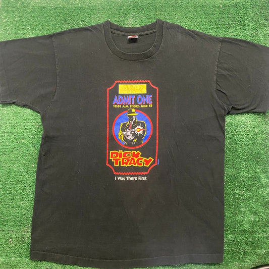 Vintage 90s Dick Tracy Comic Single Stitch Baggy Movie Tee