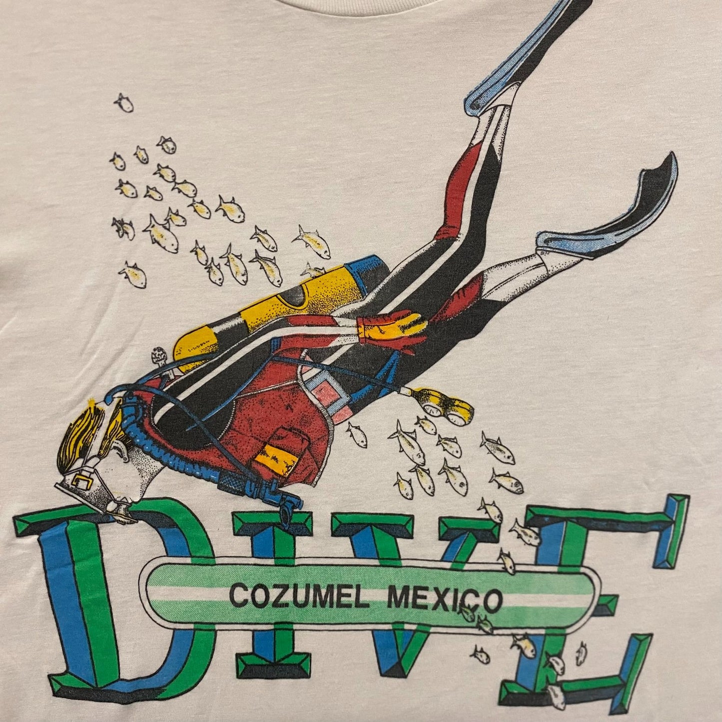 Vintage 80s Cozumel Mexico Single Stitch Tourist T-Shirt