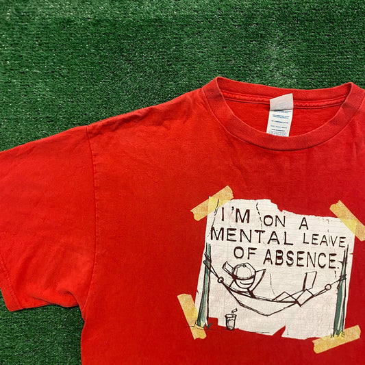 Vintage Y2K Lazy Comic Quote Essential Baggy Funny Tee