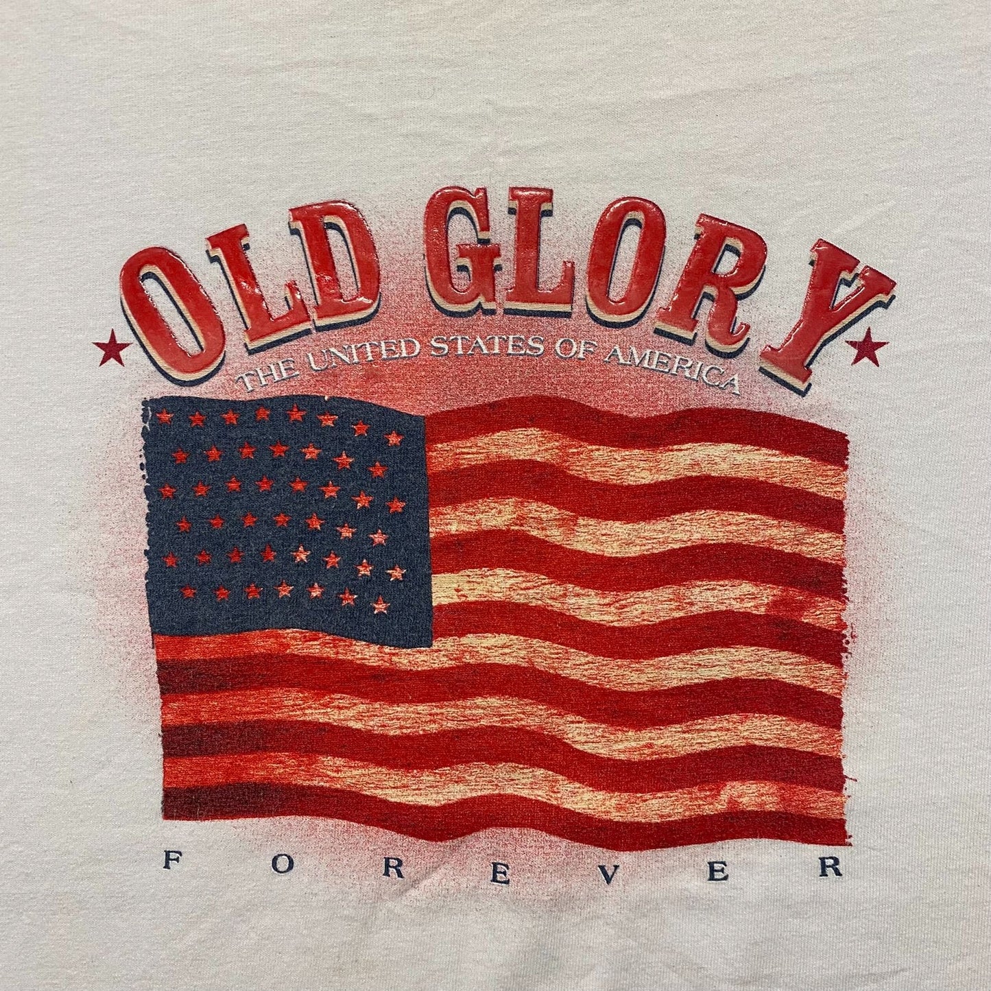 Vintage 90s Essential USA American Flag T-Shirt