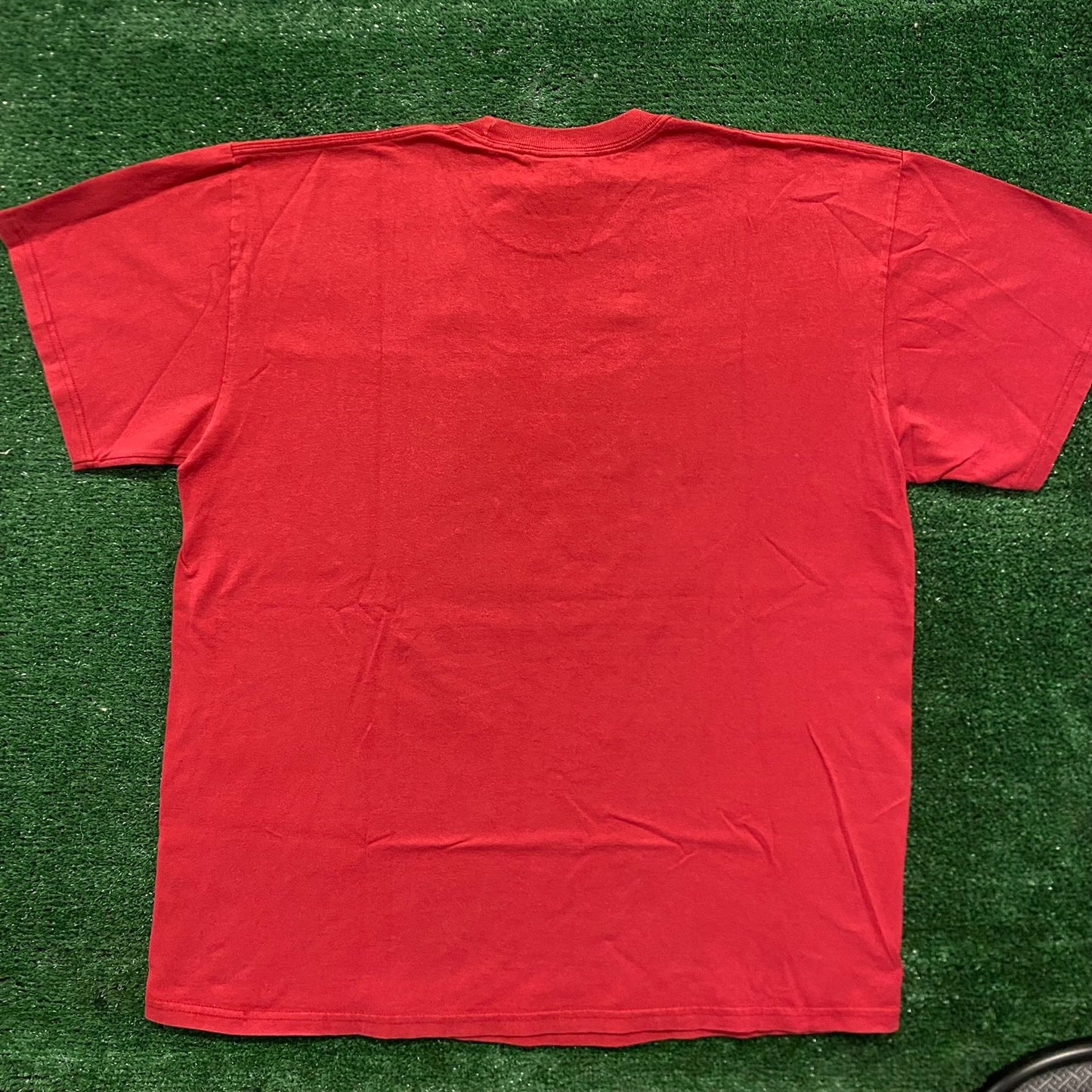 Vintage Y2K Nike Center Swoosh Shirt Red Drill Logo Tee