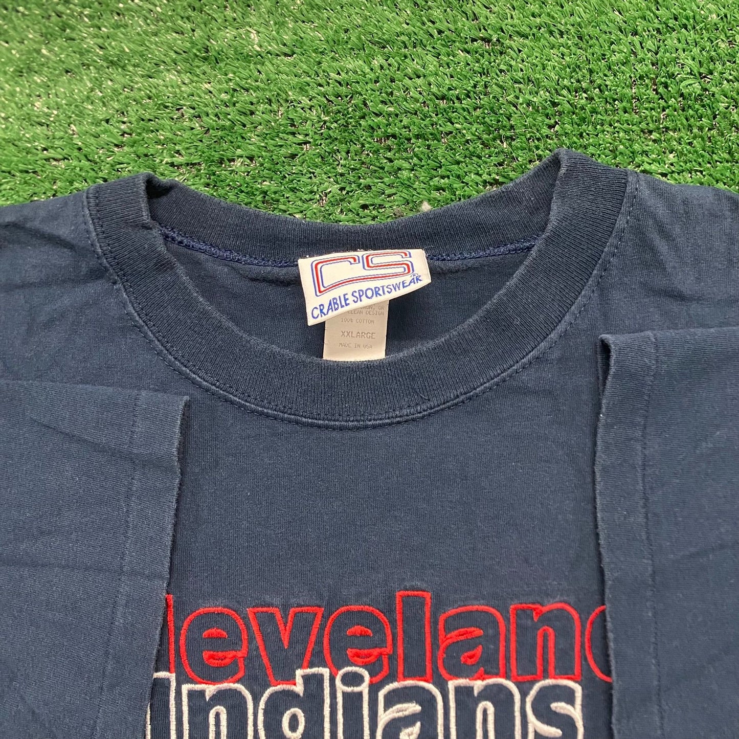 Vintage 90s Cleveland Indians Shirt Chief Wahoo MLB Logo Tee