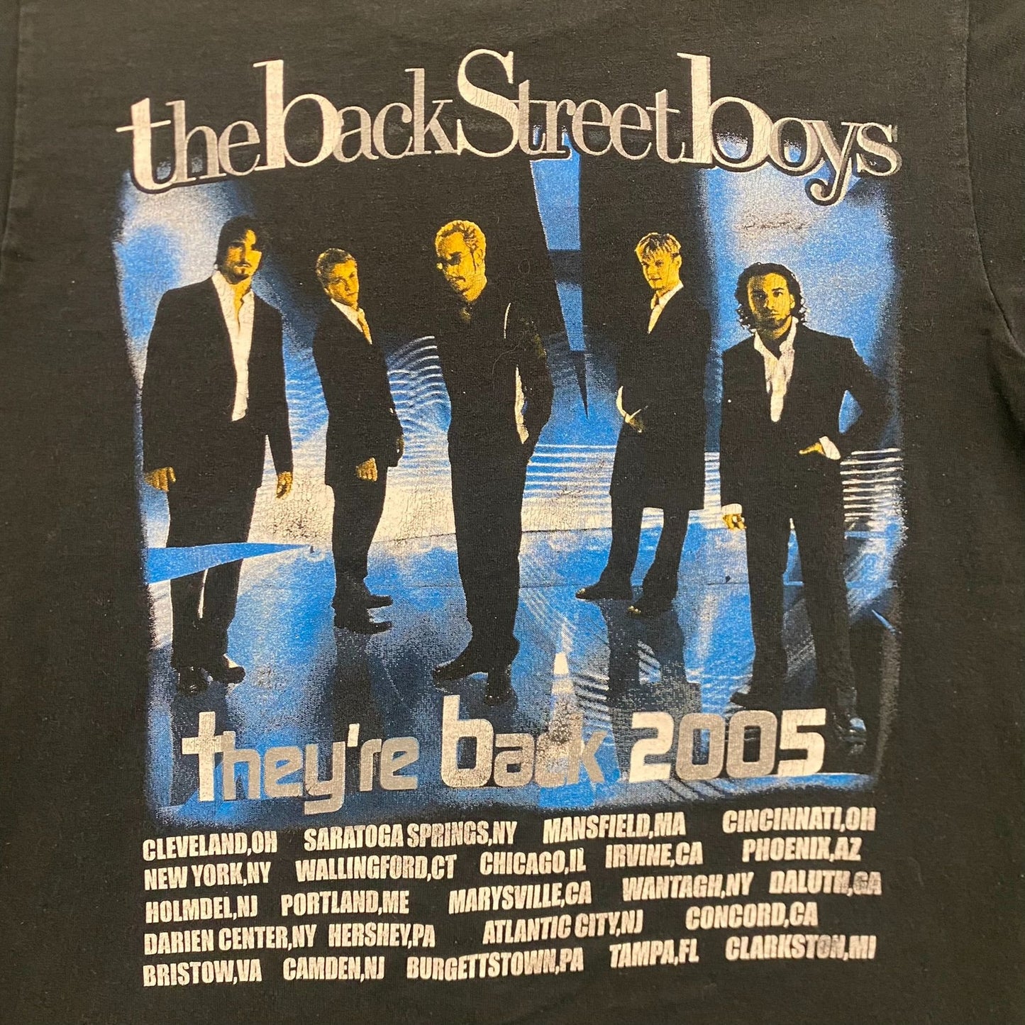 Vintage Y2K Backstreet Boys Tour Essential Pop Boy Band Tee