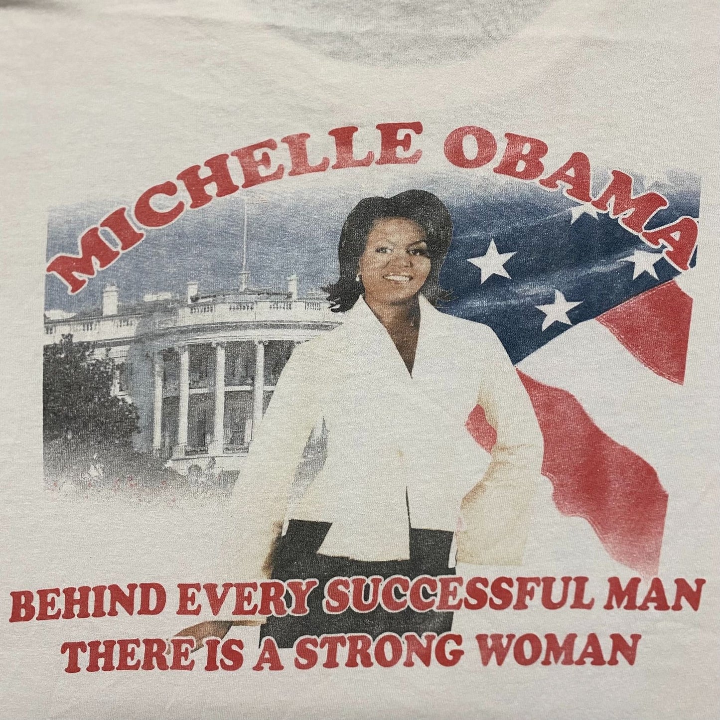Vintage Y2K Essential Baggy Barack Obama Campaign T-Shirt