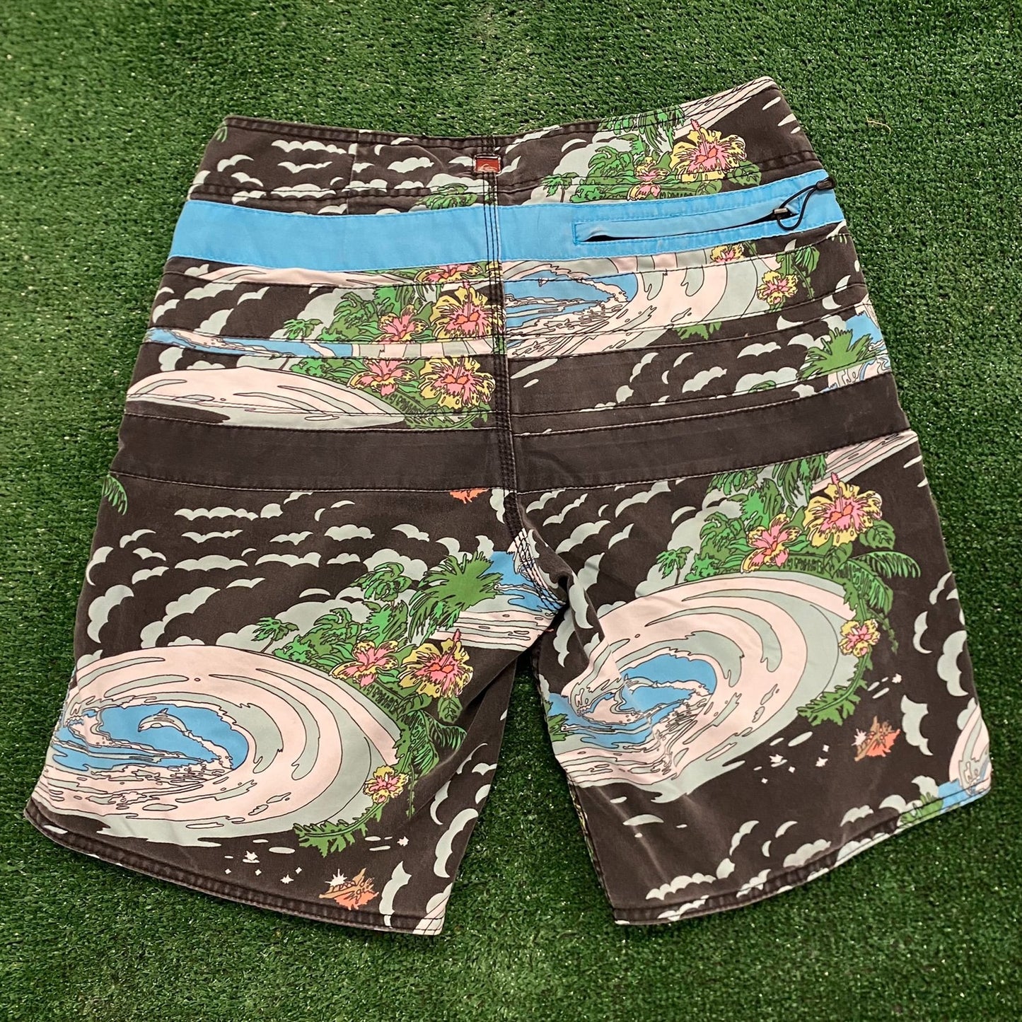 Quiksilver Summer Beach Vintage Board Shorts Swim Trunks