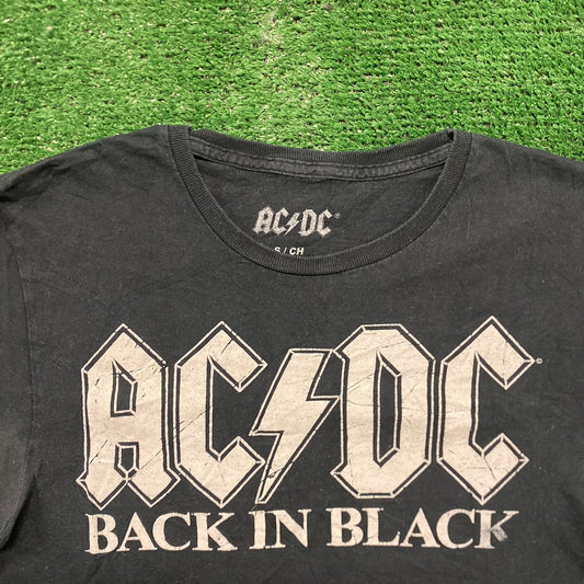 AC/DC Back in Black Retro Rock Band T-Shirt