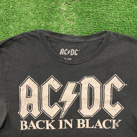 AC/DC Back in Black Retro Rock Band T-Shirt