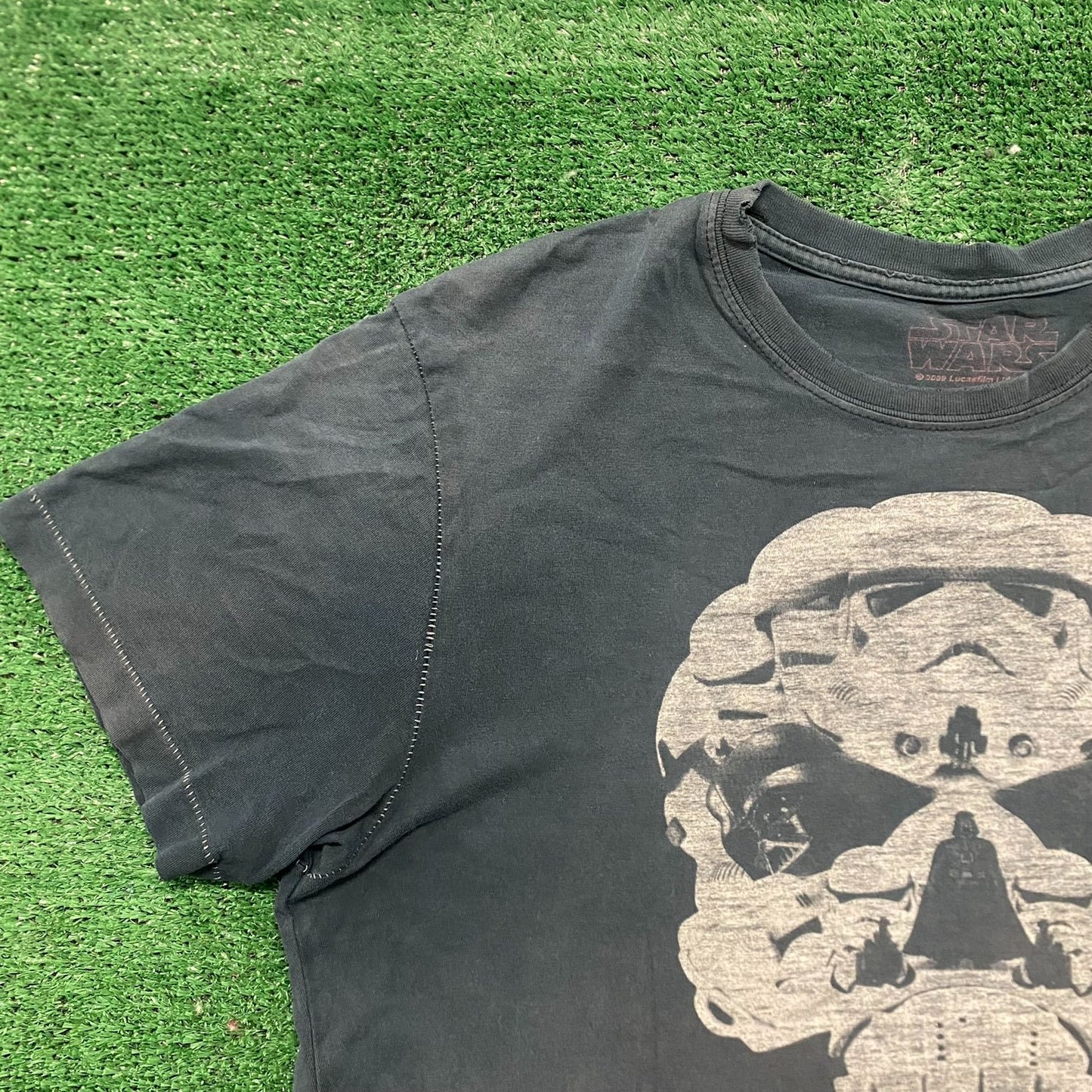 Vintage Y2K Star Wars Skull Shirt Single Stitch Vader Tee