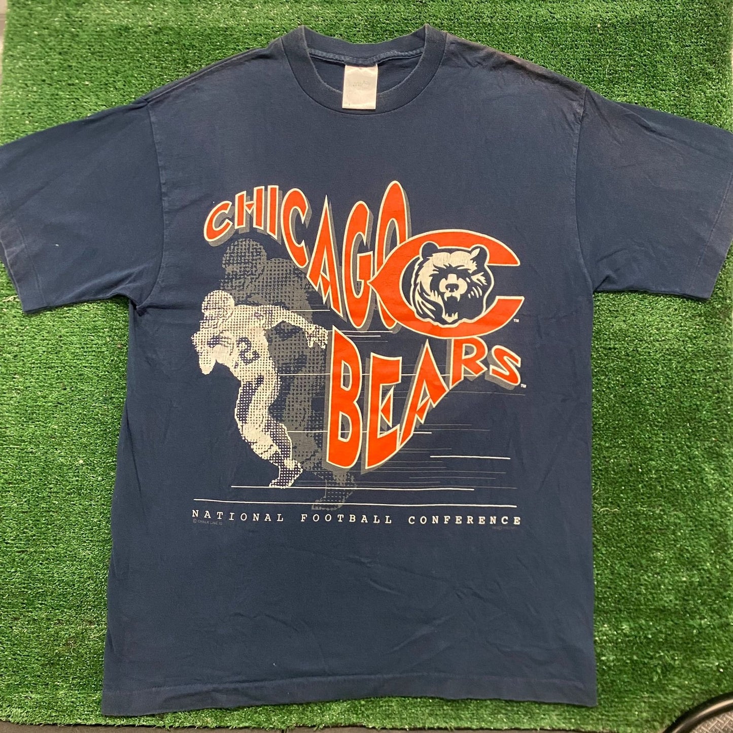 Vintage 90s Chicago Bears Shirt Single Stitch Football Tee